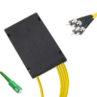 1x4 Module PLC Splitter SC/APC to ST/UPC 9/125 Singlemode