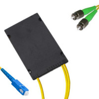 1x2 Module PLC Splitter SC/UPC to FC/APC 9/125 Singlemode