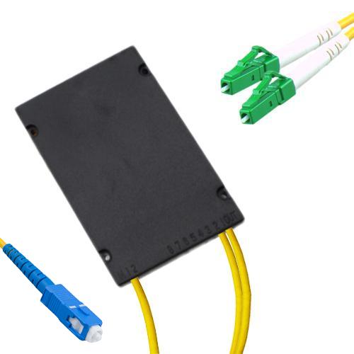 1x2 Module PLC Splitter SC/UPC to LC/APC 9/125 Singlemode