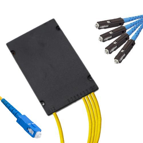 1x4 Module PLC Splitter SC/UPC to MU/UPC 9/125 Singlemode