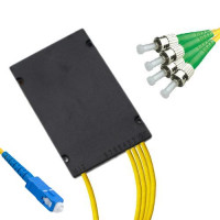 1x4 Module PLC Splitter SC/UPC to ST/APC 9/125 Singlemode