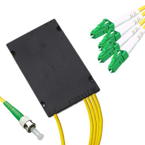 1x4 Module PLC Splitter ST/APC to LC/APC 9/125 Singlemode