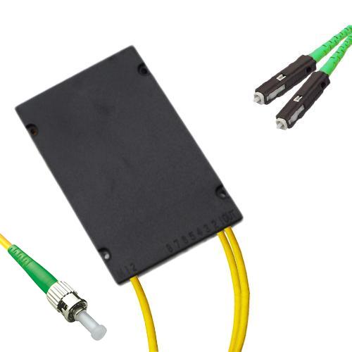 1x2 Module PLC Splitter ST/APC to MU/APC 9/125 Singlemode