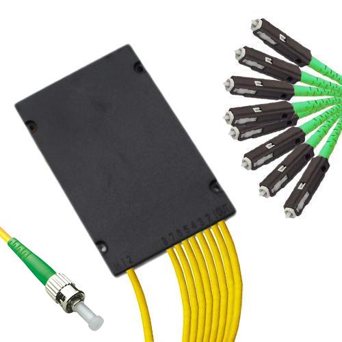 1x8 Module PLC Splitter ST/APC to MU/APC 9/125 Singlemode
