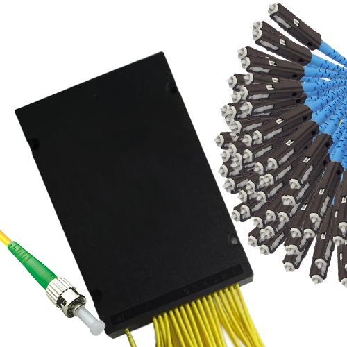 1x64 Module PLC Splitter ST/APC to MU/UPC 9/125 Singlemode