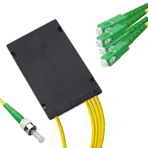 1x4 Module PLC Splitter ST/APC to SC/APC 9/125 Singlemode