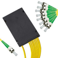 1x8 Module PLC Splitter ST/APC to ST/APC 9/125 Singlemode