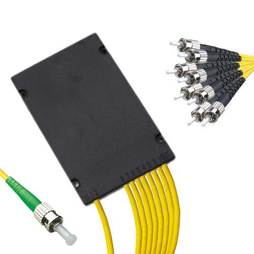 1x8 Module PLC Splitter ST/APC to ST/UPC 9/125 Singlemode