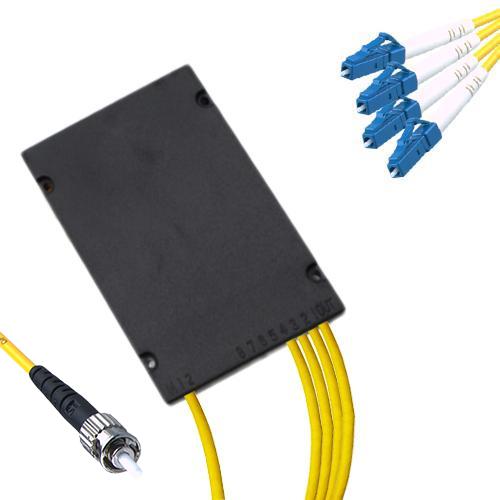 1x4 Module PLC Splitter ST/UPC to LC/UPC 9/125 Singlemode