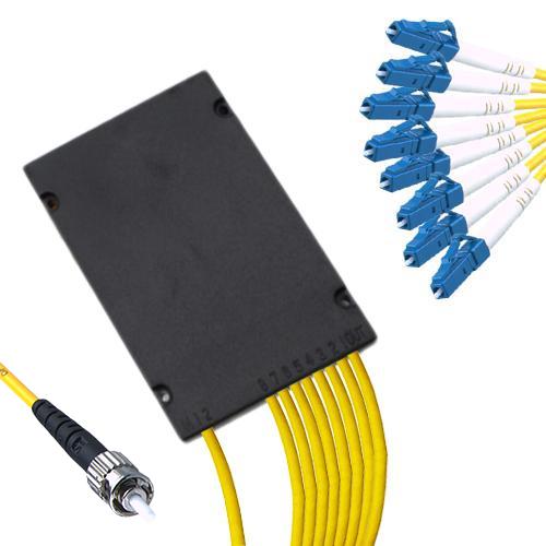 1x8 Module PLC Splitter ST/UPC to LC/UPC 9/125 Singlemode