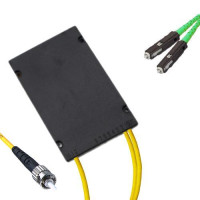 1x2 Module PLC Splitter ST/UPC to MU/APC 9/125 Singlemode