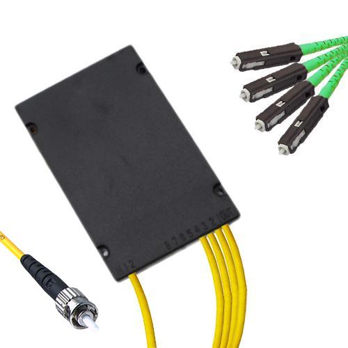 1x4 Module PLC Splitter ST/UPC to MU/APC 9/125 Singlemode