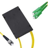 1x2 Module PLC Splitter ST/UPC to SC/APC 9/125 Singlemode