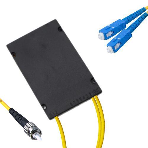 1x2 Module PLC Splitter ST/UPC to SC/UPC 9/125 Singlemode