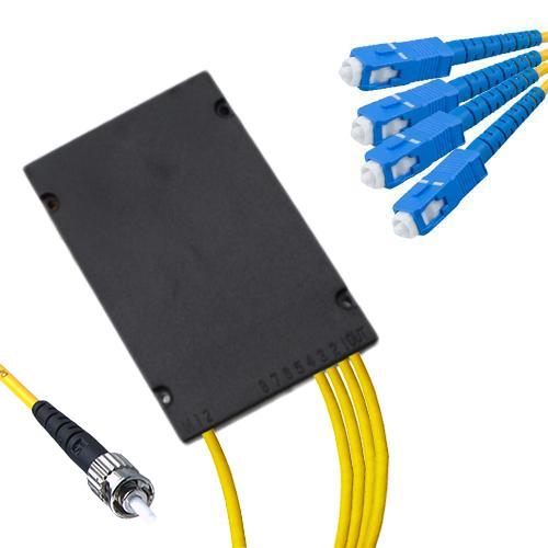 1x4 Module PLC Splitter ST/UPC to SC/UPC 9/125 Singlemode