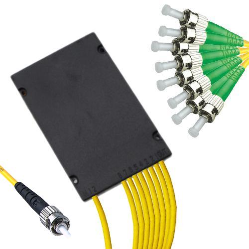1x8 Module PLC Splitter ST/UPC to ST/APC 9/125 Singlemode