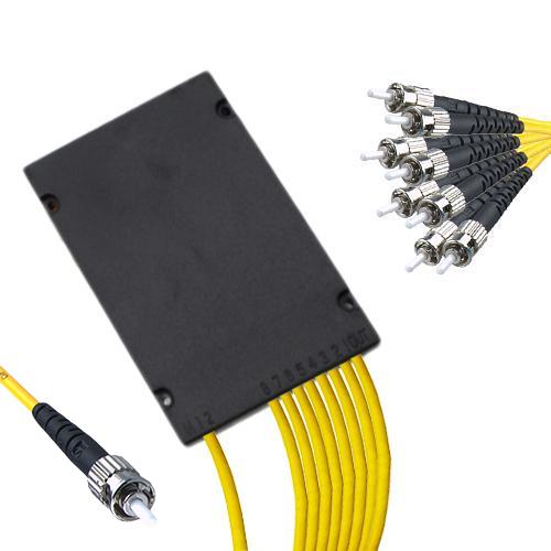 1x8 Module PLC Splitter ST/UPC to ST/UPC 9/125 Singlemode