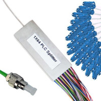 1x64 Mini-Module PLC Splitter FC/APC to LC/UPC 9/125 Singlemode