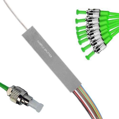 1x8 Mini-Module PLC Splitter FC/APC to ST/APC 9/125 Singlemode