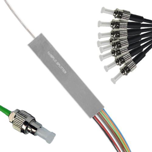 1x8 Mini-Module PLC Splitter FC/APC to ST/UPC 9/125 Singlemode