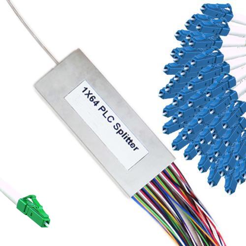 1x64 Mini-Module PLC Splitter LC/APC to LC/UPC 9/125 Singlemode