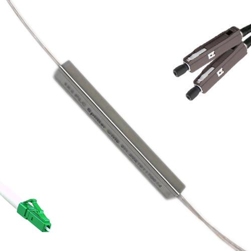 1x2 Mini-Module PLC Splitter LC/APC to MU/UPC 9/125 Singlemode