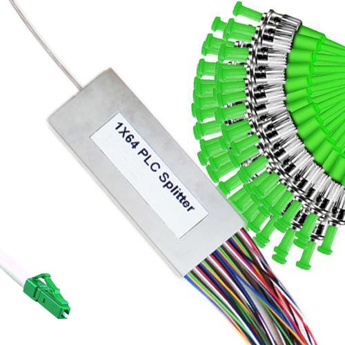 1x64 Mini-Module PLC Splitter LC/APC to ST/APC 9/125 Singlemode