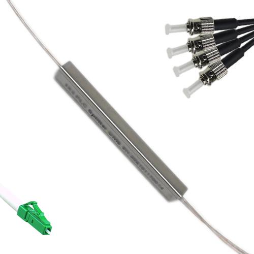 1x4 Mini-Module PLC Splitter LC/APC to ST/UPC 9/125 Singlemode
