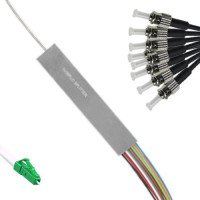 1x8 Mini-Module PLC Splitter LC/APC to ST/UPC 9/125 Singlemode