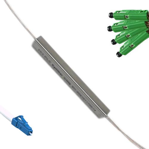 1x4 Mini-Module PLC Splitter LC/UPC to MU/APC 9/125 Singlemode