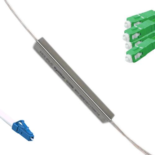 1x4 Mini-Module PLC Splitter LC/UPC to SC/APC 9/125 Singlemode