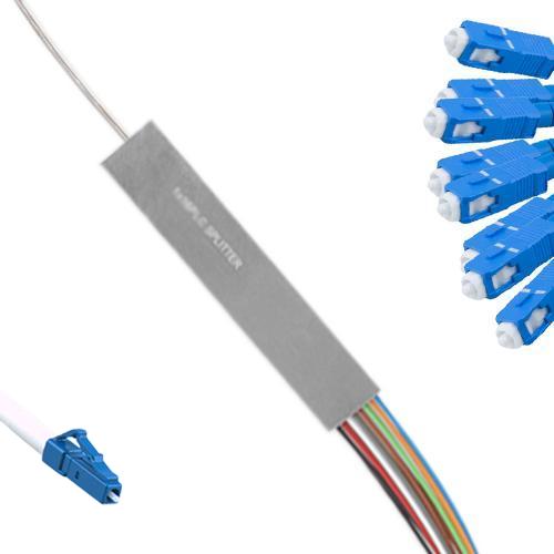 1x8 Mini-Module PLC Splitter LC/UPC to SC/UPC 9/125 Singlemode