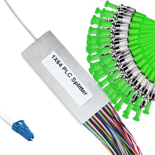1x64 Mini-Module PLC Splitter LC/UPC to ST/APC 9/125 Singlemode