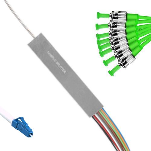 1x8 Mini-Module PLC Splitter LC/UPC to ST/APC 9/125 Singlemode