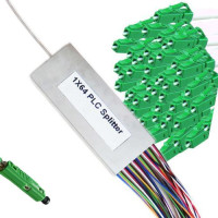1x64 Mini-Module PLC Splitter MU/APC to LC/APC 9/125 Singlemode