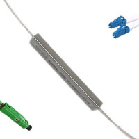 1x2 Mini-Module PLC Splitter MU/APC to LC/UPC 9/125 Singlemode