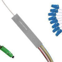 1x8 Mini-Module PLC Splitter MU/APC to LC/UPC 9/125 Singlemode
