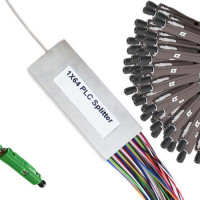 1x64 Mini-Module PLC Splitter MU/APC to MU/UPC 9/125 Singlemode