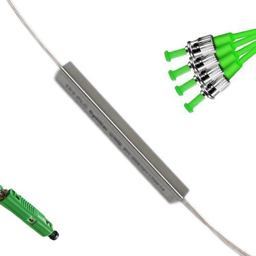 1x4 Mini-Module PLC Splitter MU/APC to ST/APC 9/125 Singlemode