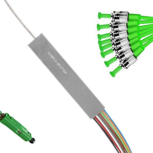 1x8 Mini-Module PLC Splitter MU/APC to ST/APC 9/125 Singlemode