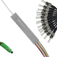 1x16 Mini-Module PLC Splitter MU/APC to ST/UPC 9/125 Singlemode