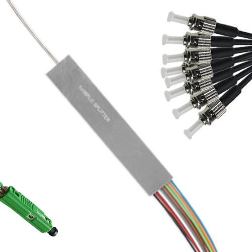 1x8 Mini-Module PLC Splitter MU/APC to ST/UPC 9/125 Singlemode