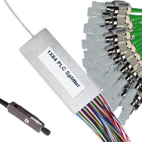 1x64 Mini-Module PLC Splitter MU/UPC to FC/APC 9/125 Singlemode