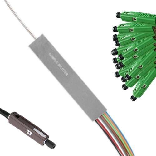 1x16 Mini-Module PLC Splitter MU/UPC to MU/APC 9/125 Singlemode