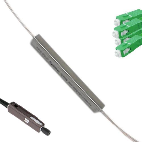 1x4 Mini-Module PLC Splitter MU/UPC to SC/APC 9/125 Singlemode