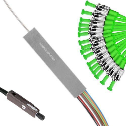 1x16 Mini-Module PLC Splitter MU/UPC to ST/APC 9/125 Singlemode