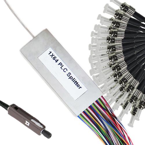 1x64 Mini-Module PLC Splitter MU/UPC to ST/UPC 9/125 Singlemode