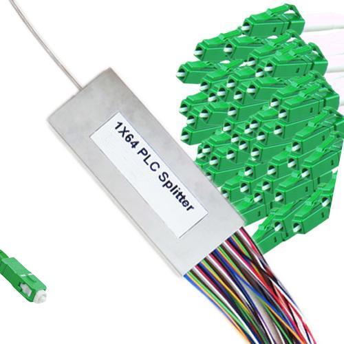 1x64 Mini-Module PLC Splitter SC/APC to LC/APC 9/125 Singlemode