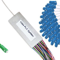 1x64 Mini-Module PLC Splitter SC/APC to LC/UPC 9/125 Singlemode