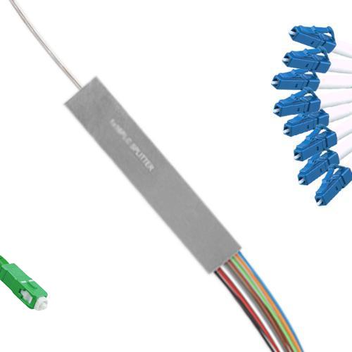 1x8 Mini-Module PLC Splitter SC/APC to LC/UPC 9/125 Singlemode